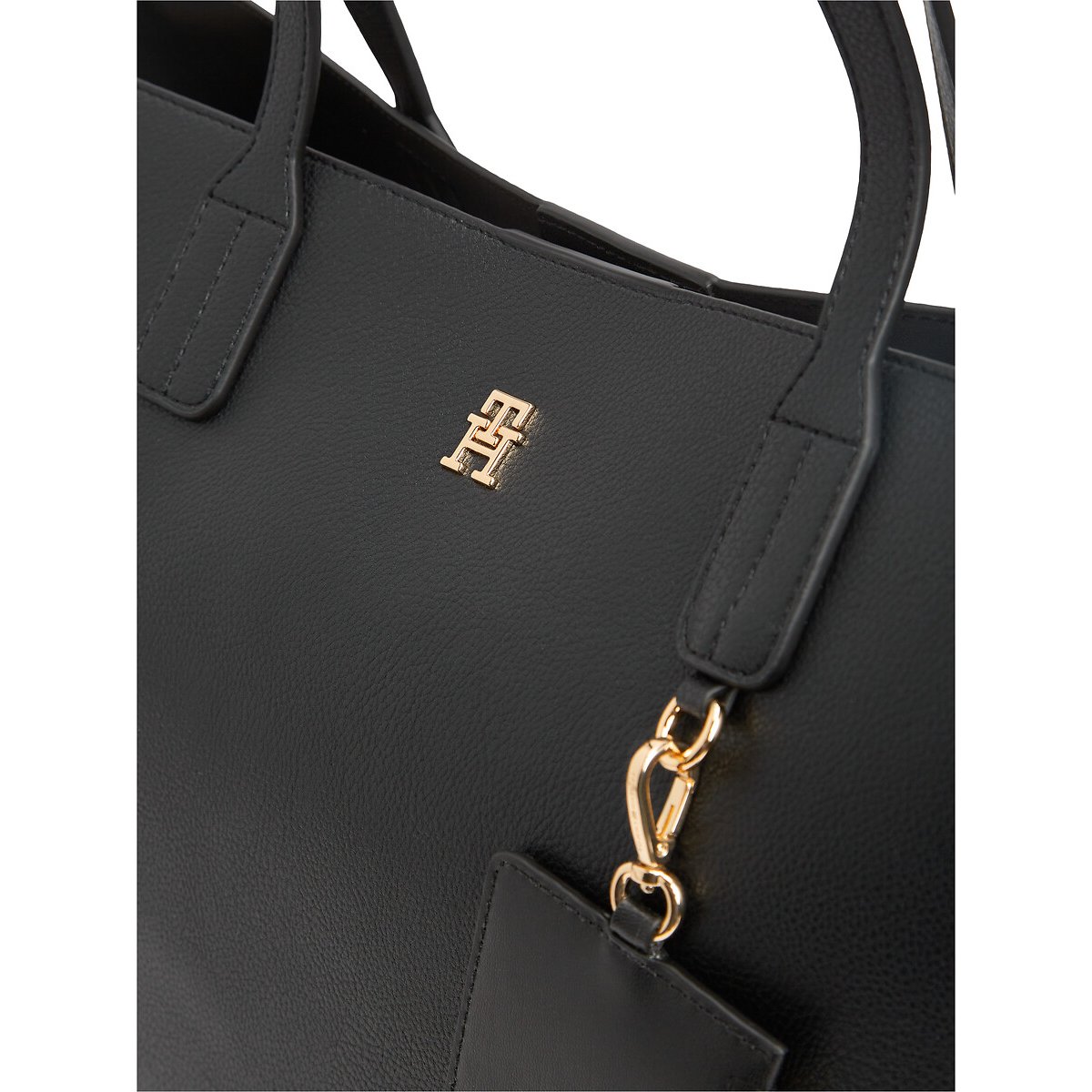 Grained Effect Tote Bag black, TOMMY HILFIGER