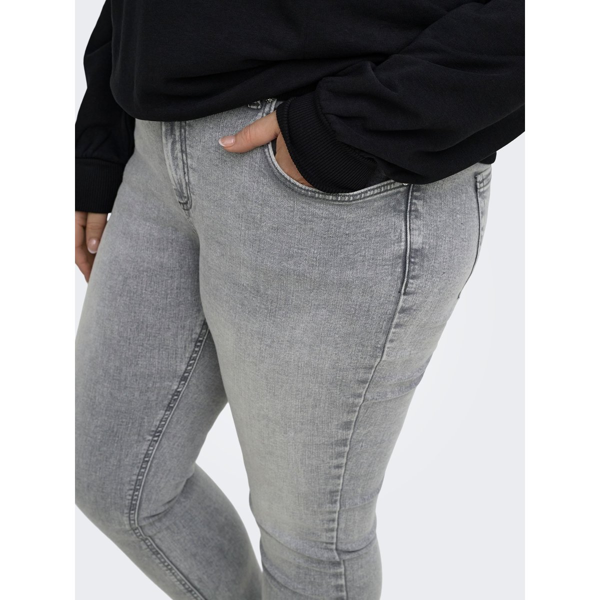 Jean Skinny grey denim, ONLY CARMAKOMA