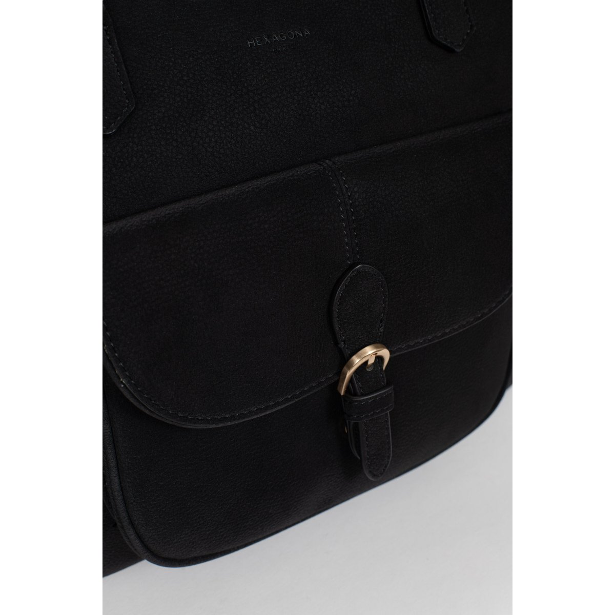 Sac cabas porté épaule EVE noir, HEXAGONA