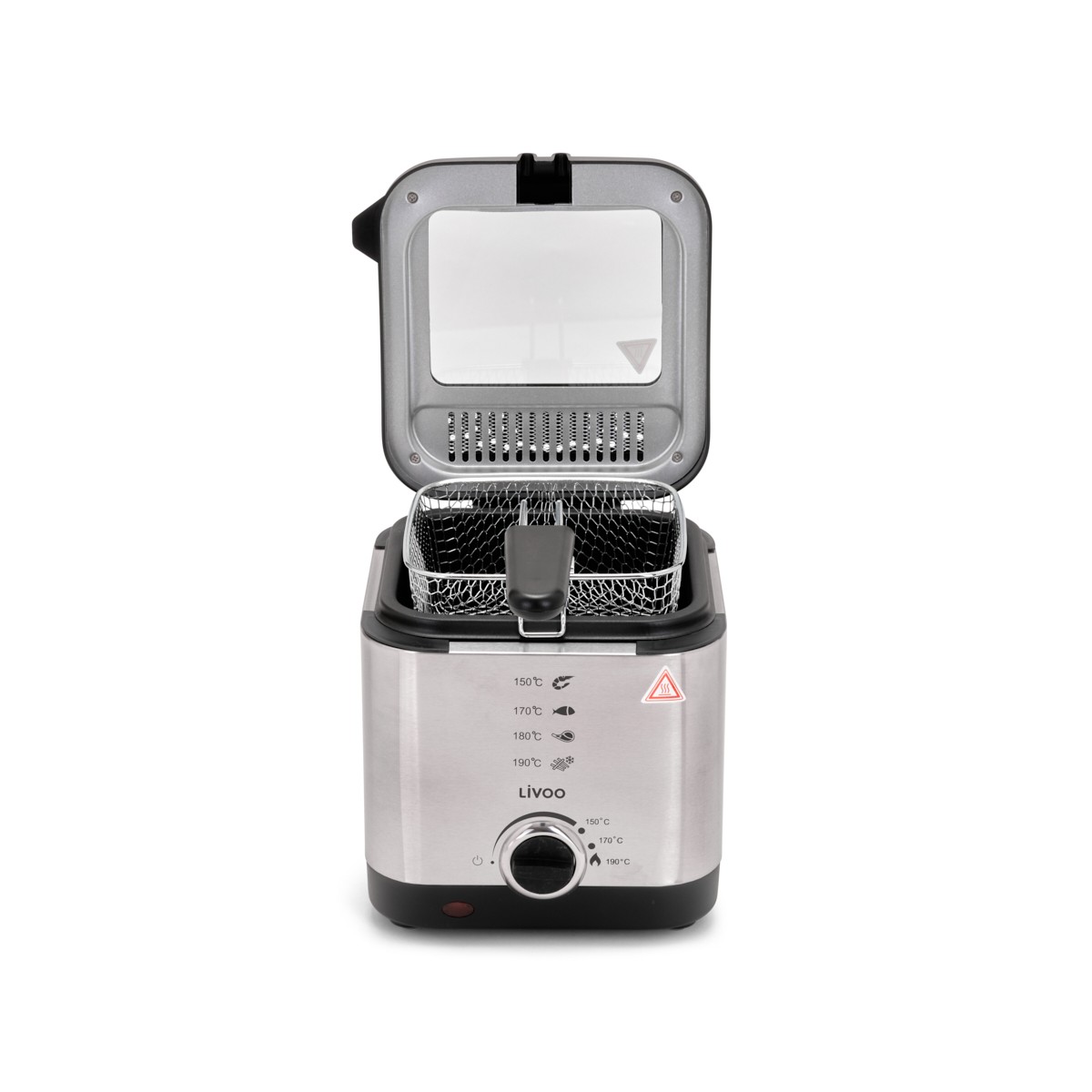 Friteuse 1,5 L gris, LIVOO