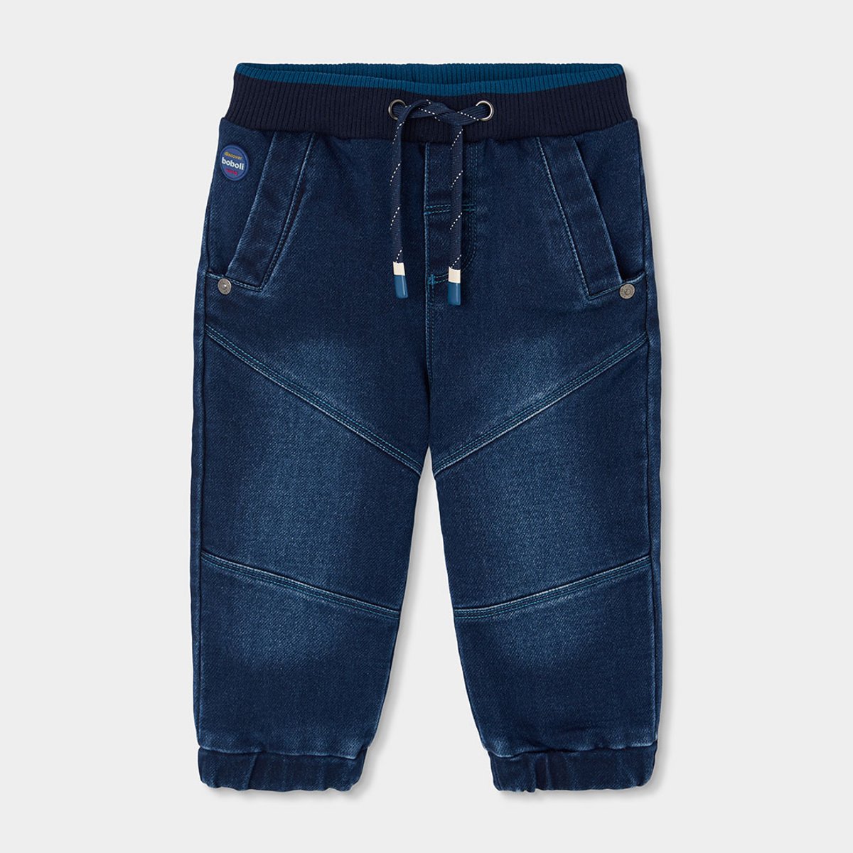 Pantalon garçon denim avec cordon bleu, BOBOLI