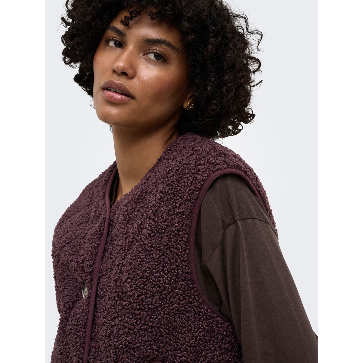 Manteau En Peluche fudge, ONLY