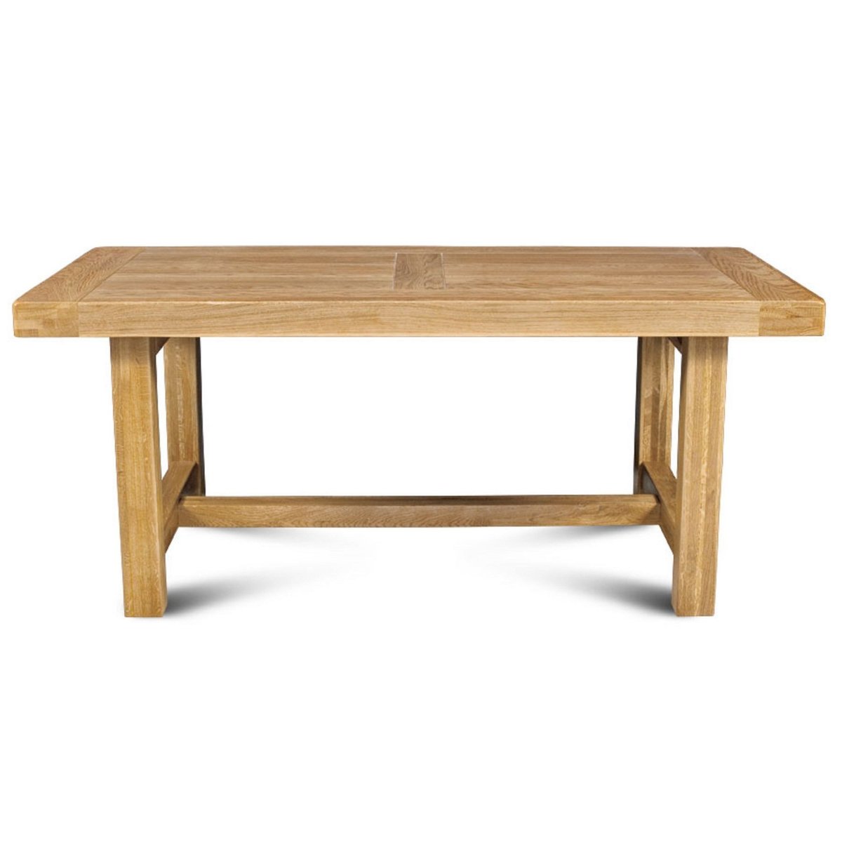 Table de ferme en chêne clair massif + 2 allonges L180/280 - LA BRESSE marron, HELLIN, DEPUIS 1862
