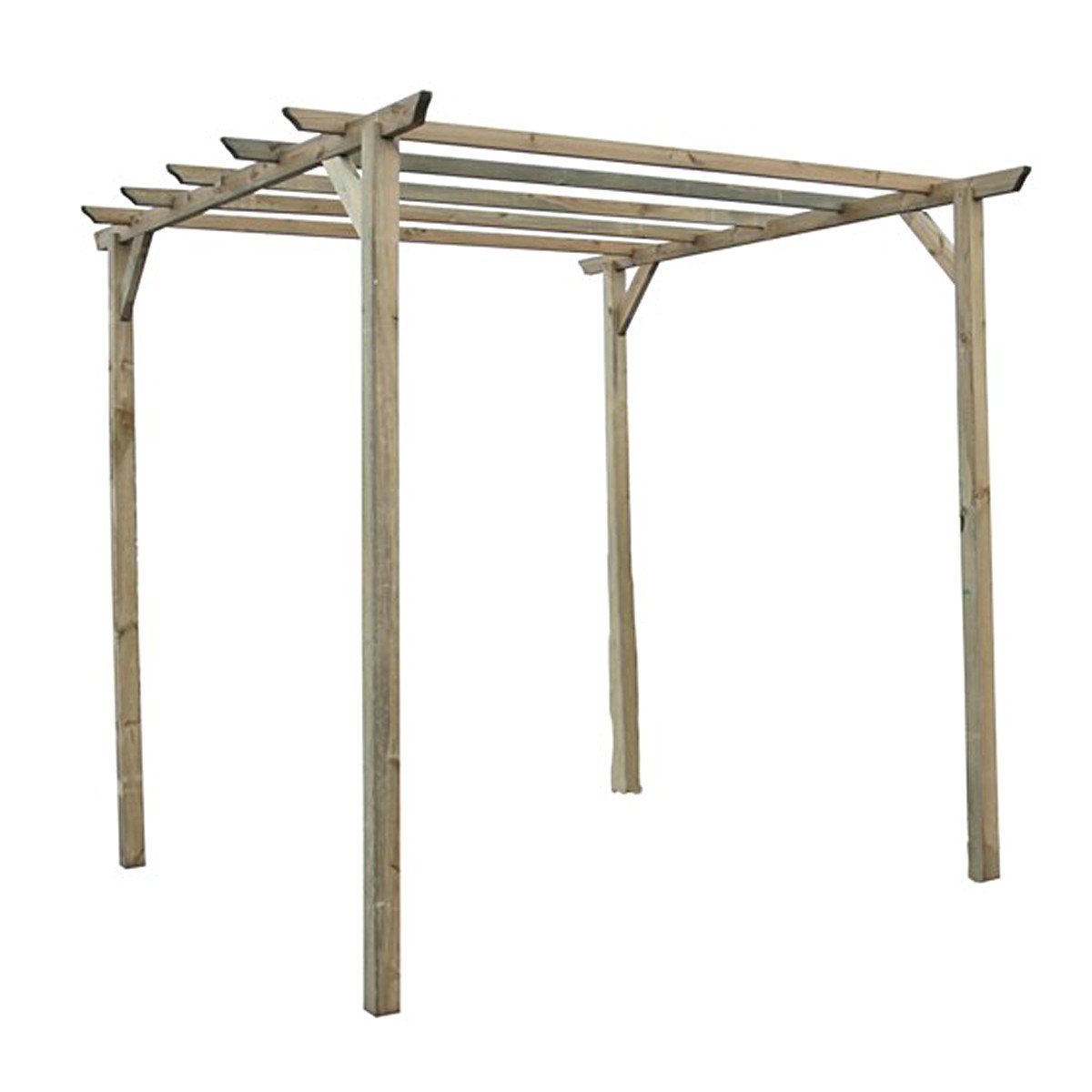 Pergola en bois Cerise marron, CEMONJARDIN