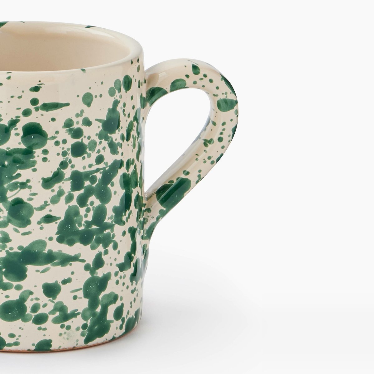 Mug finition tachetée, 32cl blanc, MONOPRIX