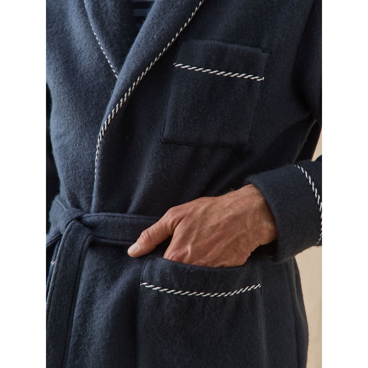 Robe de chambre courtelle marine, DAXON