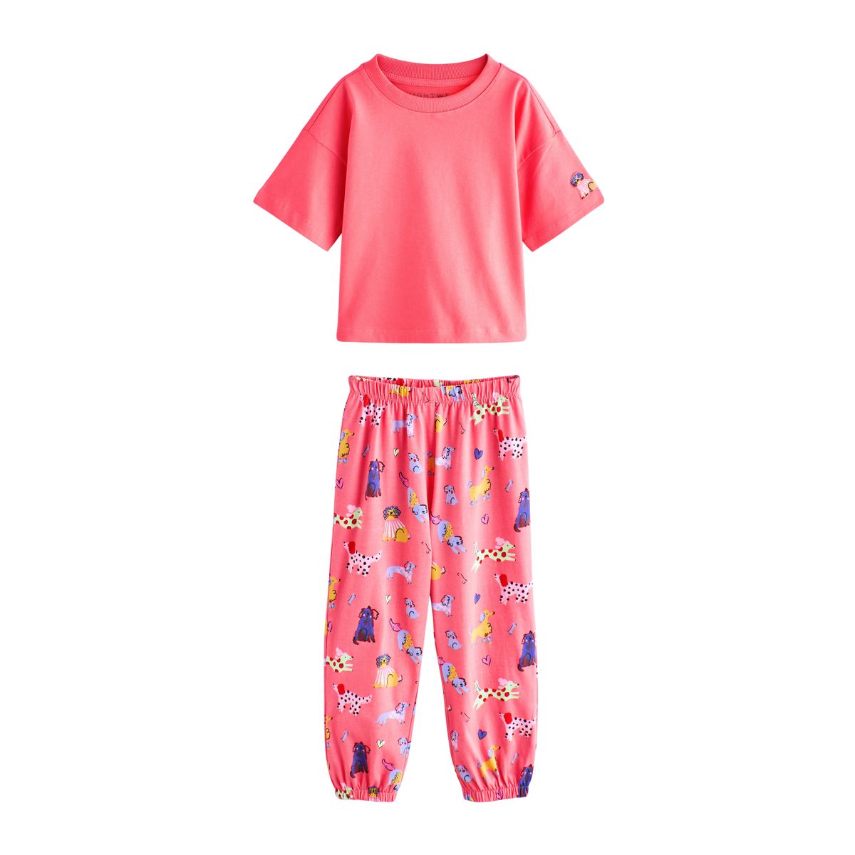 Pyjama style jogging, lot de 3 bleu marine/rouge, NEXT