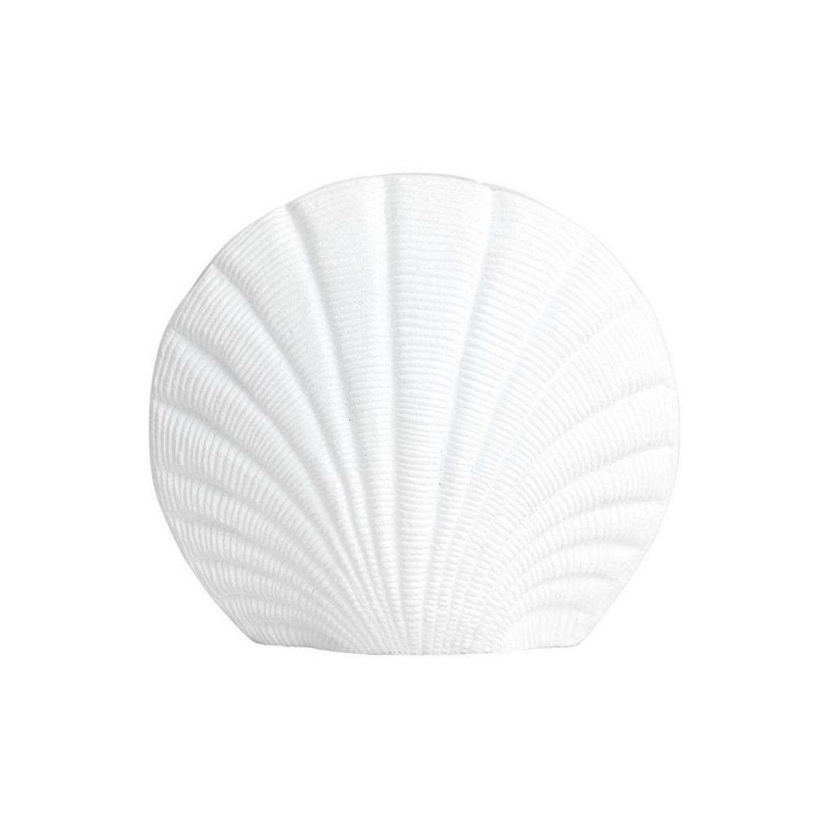Vase coquillage aluminium Kapitii blanc, NORDAL