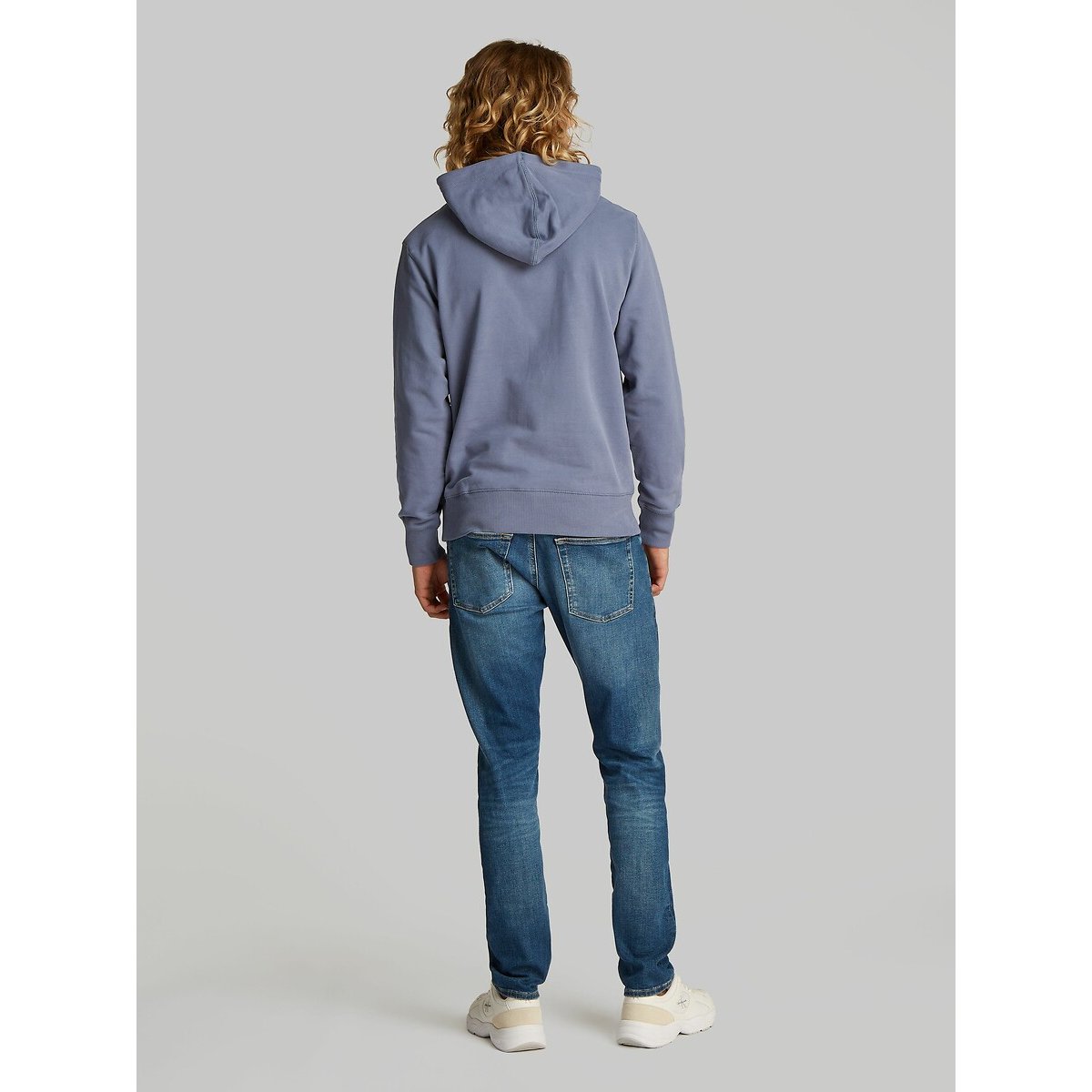Sweat com capuz azul-acinzentado, CALVIN KLEIN JEANS