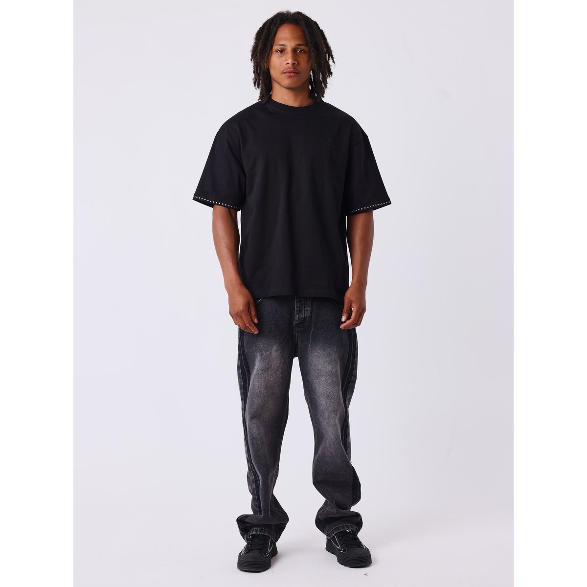 T-shirt manches courtes Star noir, PROJECT X