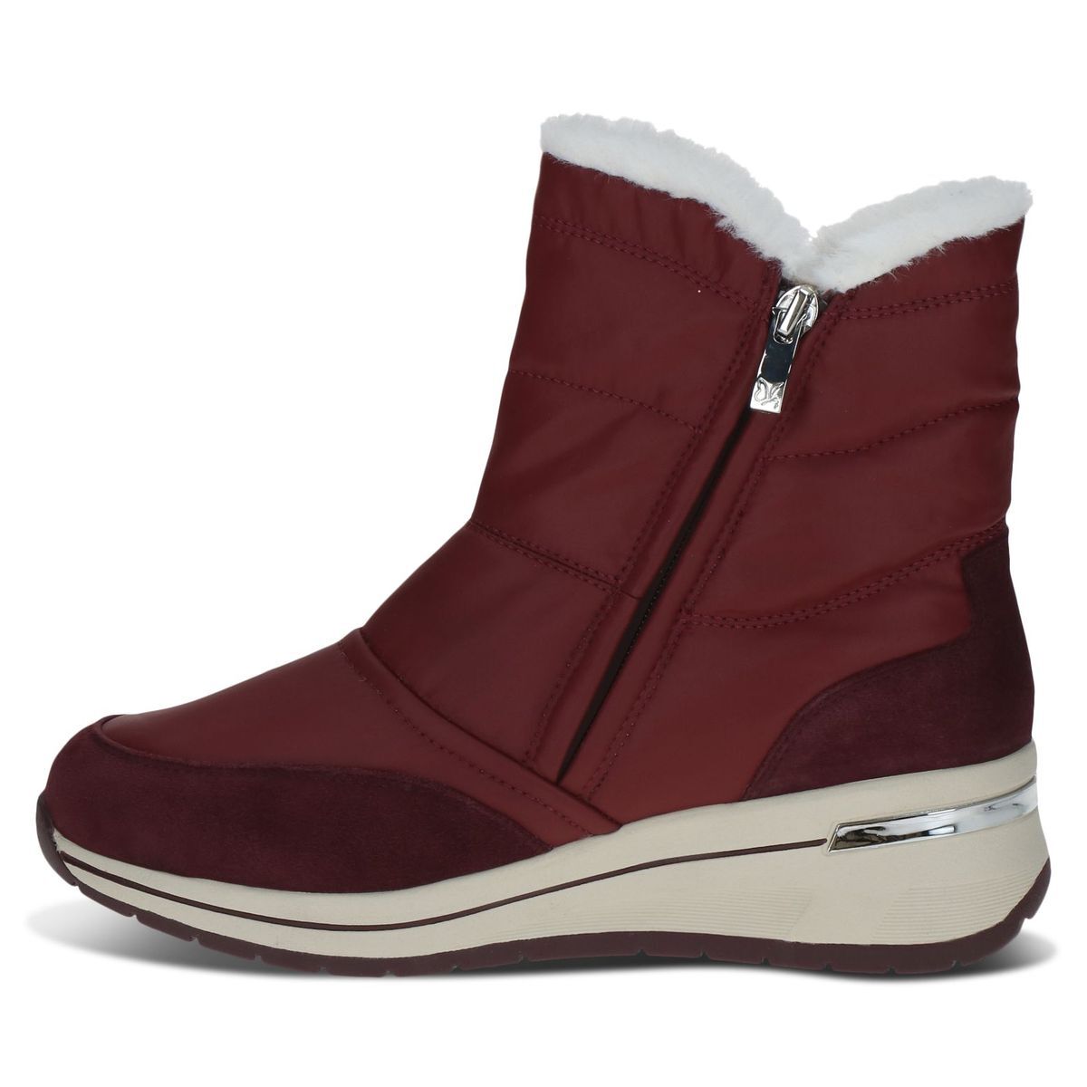 Bottine en cuir violet violet raisin, CAPRICE