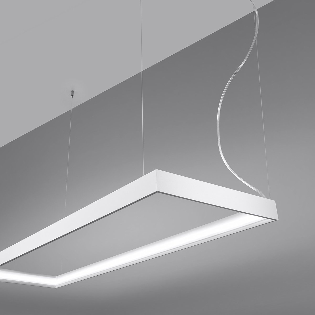 Lustre Aluminium Blanc LED 1 Tuula blanc, EDEN
