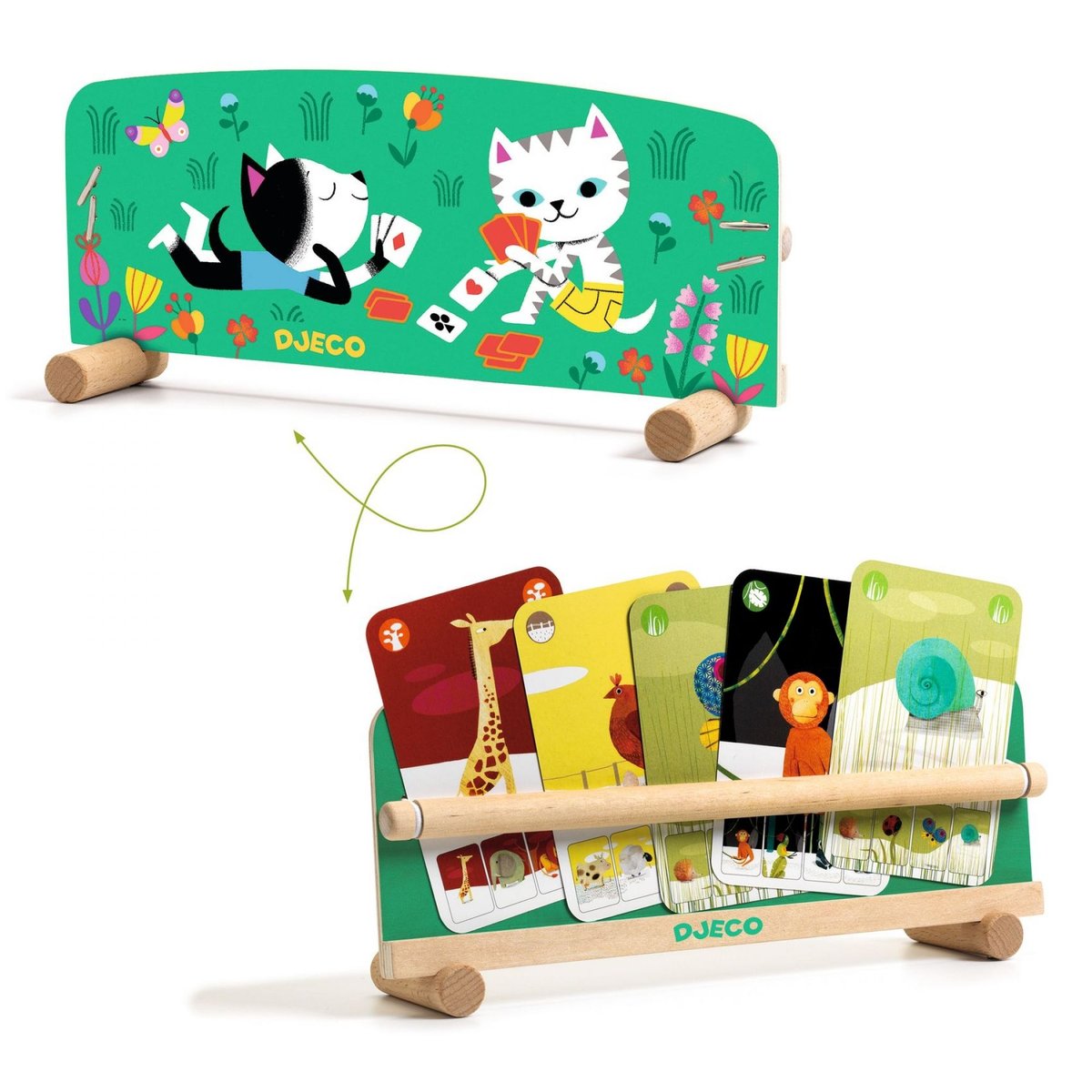 Porte-cartes à poser jaune, DJECO