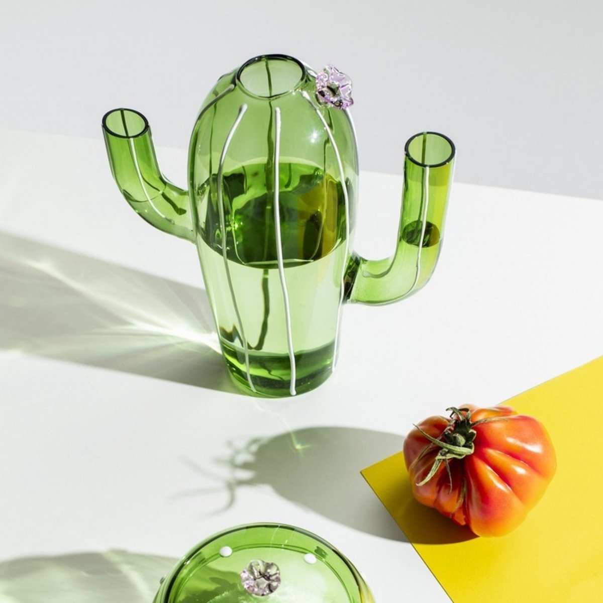 Carafe verre design cactus DESERT PLANTS vert, ICHENDORF