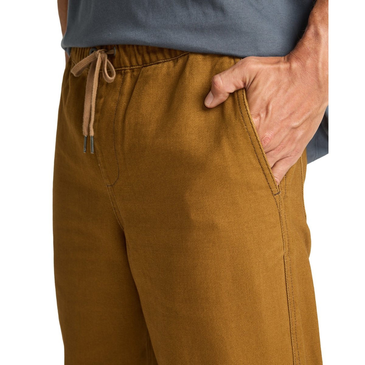 Pantalon en jean élastique avec cordon de serrage LARRY CANVAS marron tobacco, BILLABONG