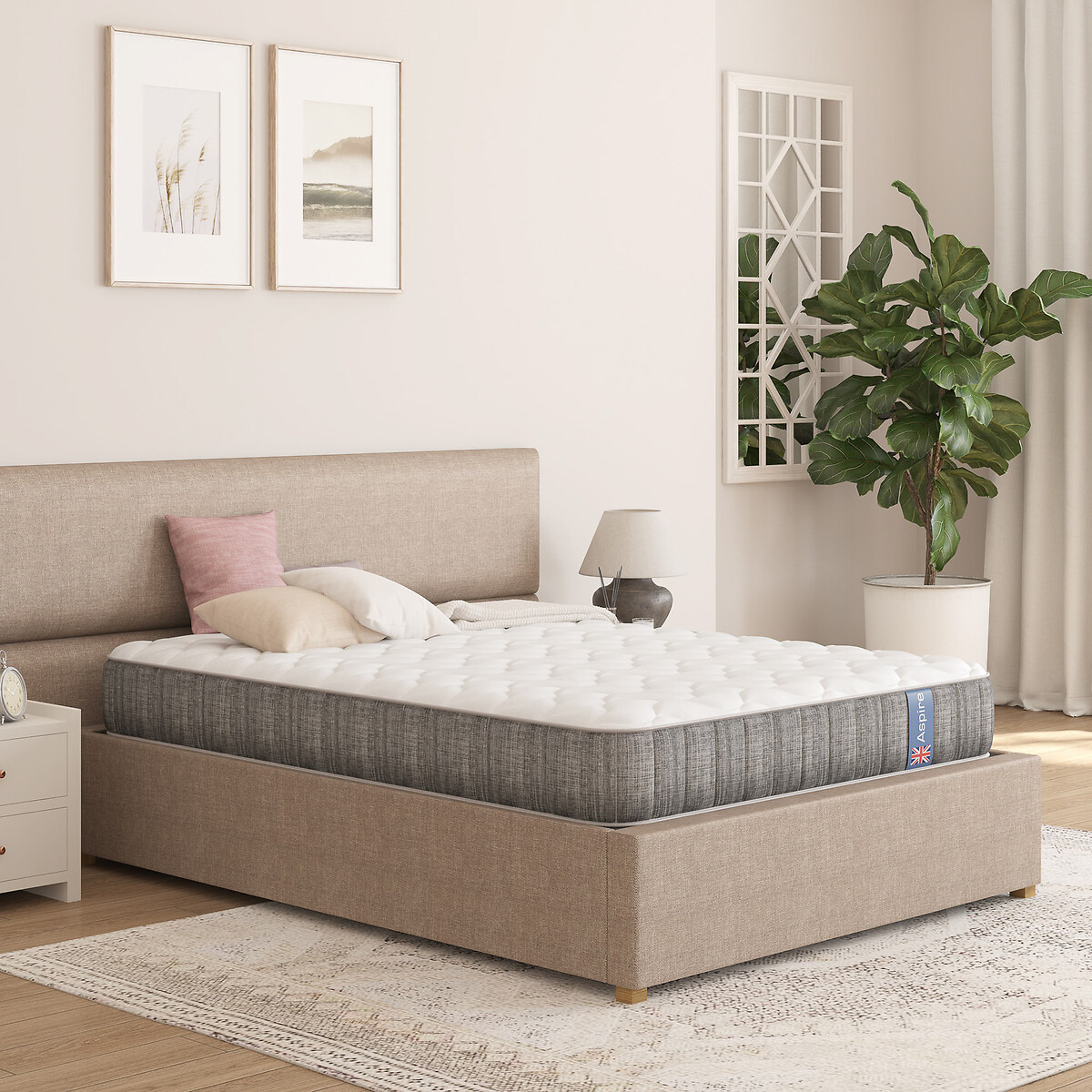 Long Life Comfort Pocket+ Hybrid Mattress white, ASPIRE