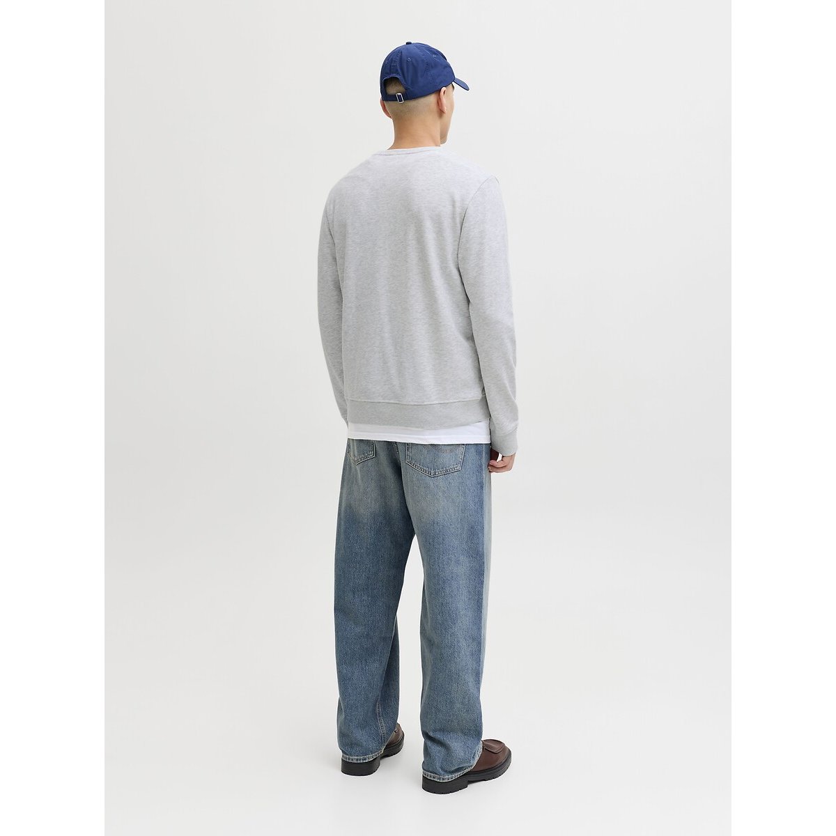 Sweat col rond gris clair, JACK & JONES