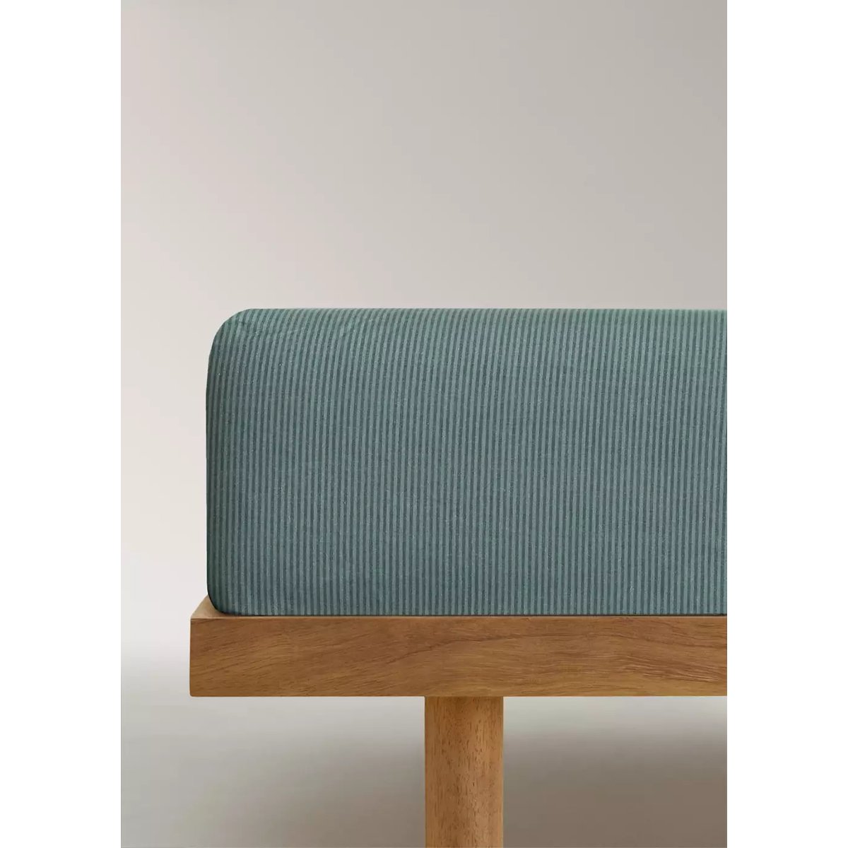Drap-housse percale de coton berceau 90 cm vert, MANGO HOME