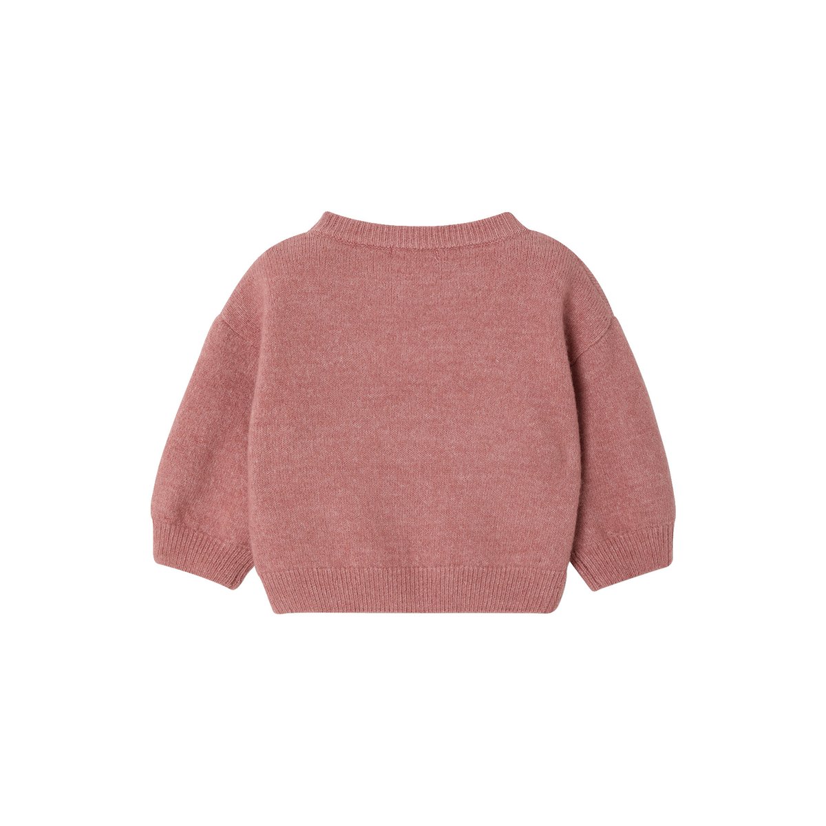 Pull manches longues rose poudré, VERTBAUDET