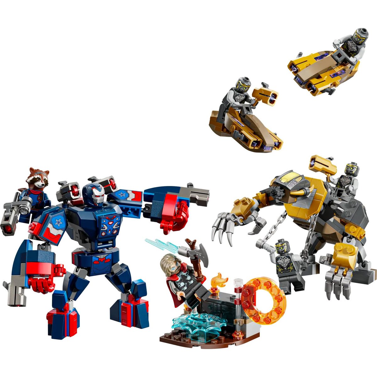 LEGO Marvel - Avengers : Endgame : Combat épique entre Thor et les Chitauri - 76322 couleur unique, LEGO