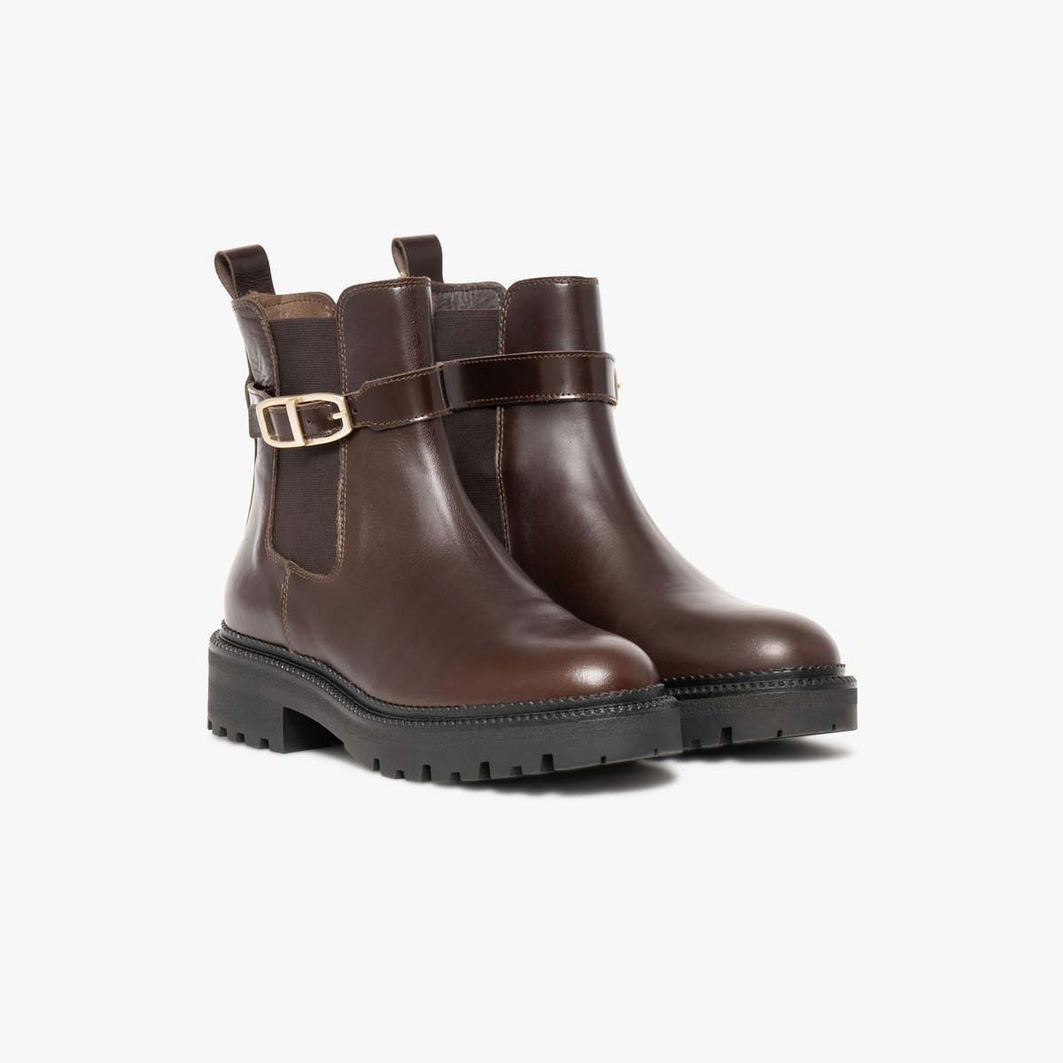 Boots À Talon en cuir MARLY marron, BOCAGE