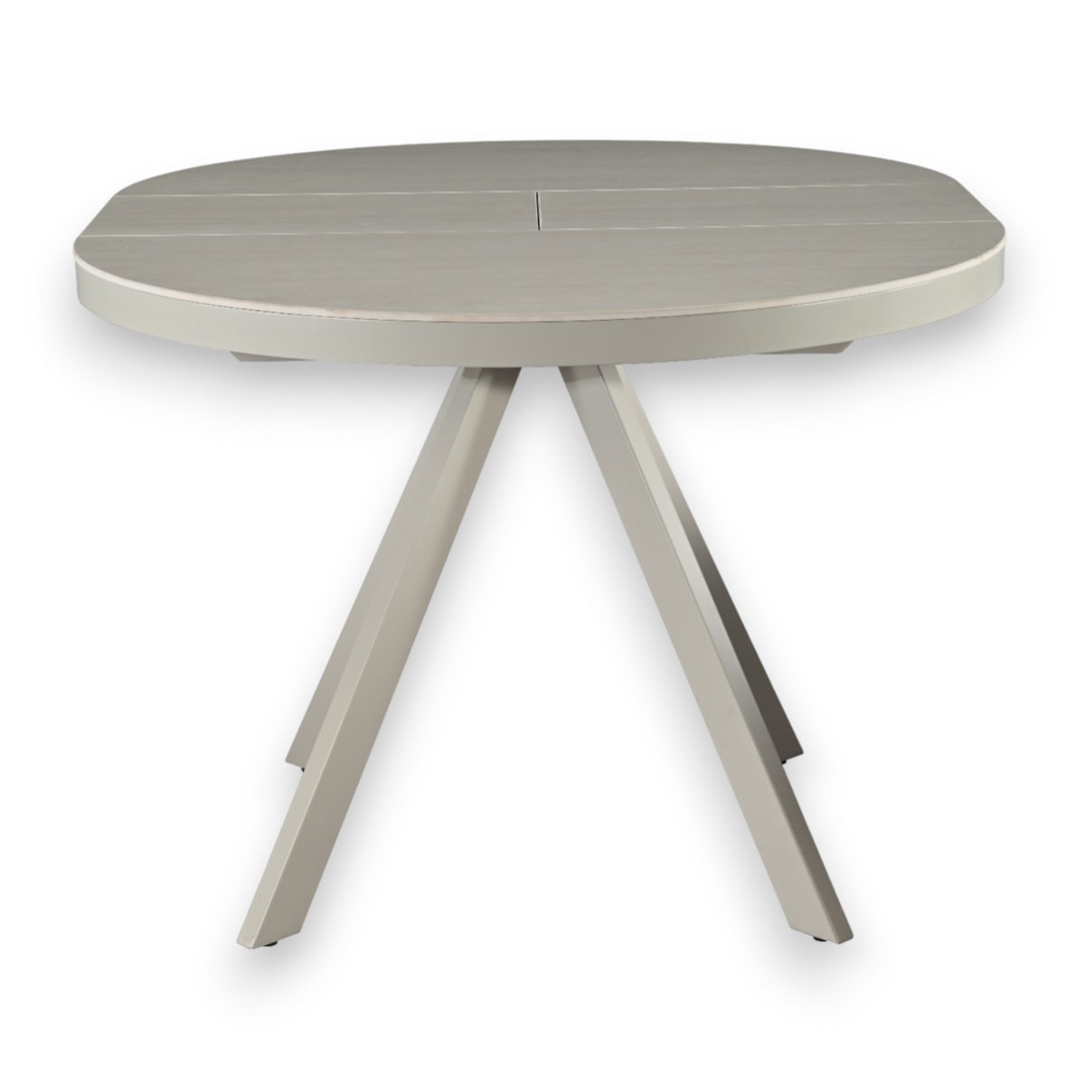 Table repas céramique he 100 cm avec allonge blanc, ZAGO