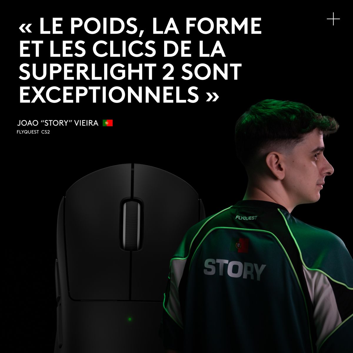 Souris Gamer Sans Fil G PRO X SUPERLIGHT 2 LIGHTSPEED Noir couleur unique, LOGITECH