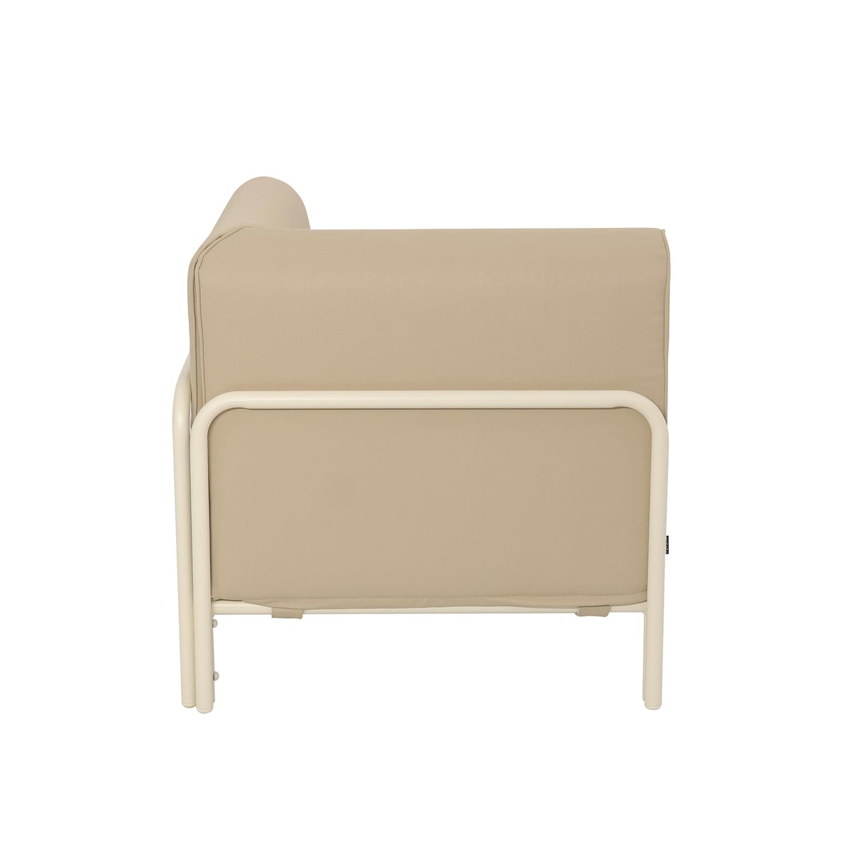 Fauteuil d'angle pour salon de jardin modulable, PATIO beige, OVIALA