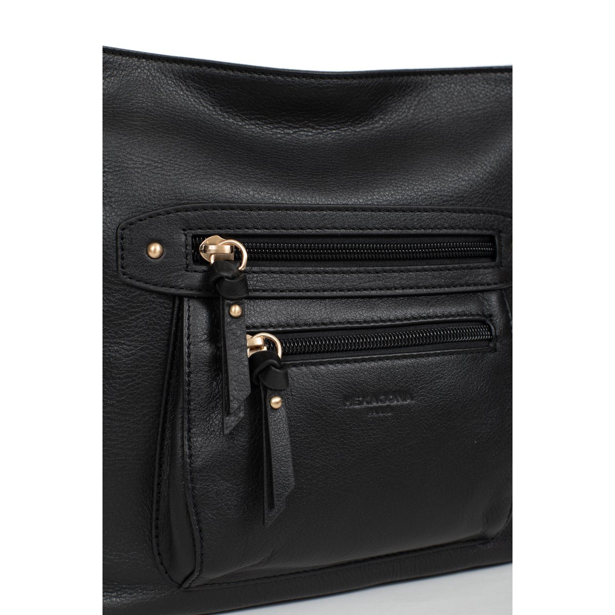 Sac porté travers  TAIMA noir, HEXAGONA