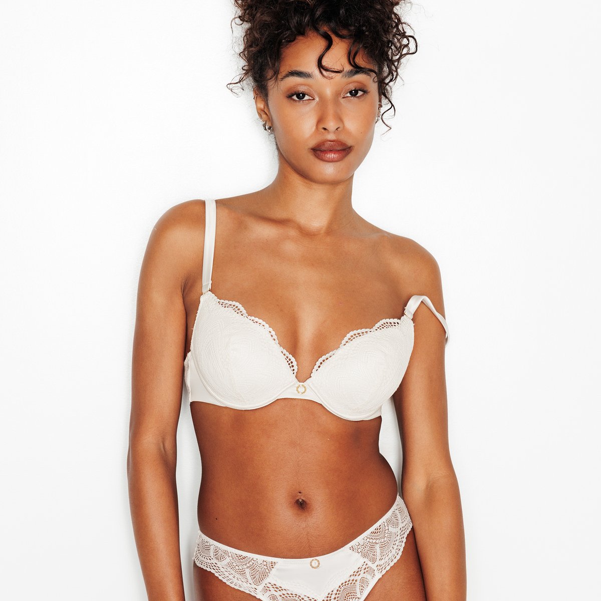 Soutien-gorge push up INOUIE blanc, ROUGEGORGE LINGERIE