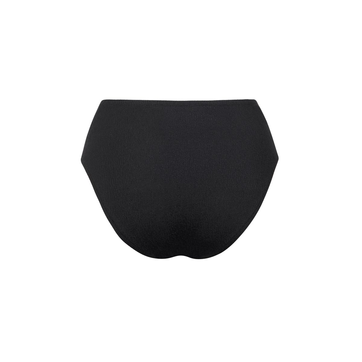 Bas maillot slip de bain échancré taille haute MALAGA noir, LISCA