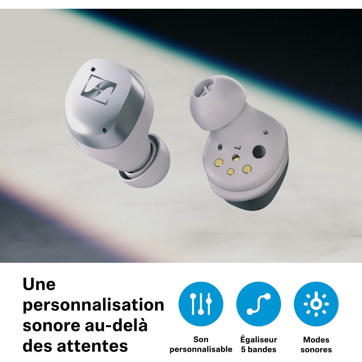 Ecouteurs Momentum True Wireless 4 Noir et Bronze noir et or, SENNHEISER