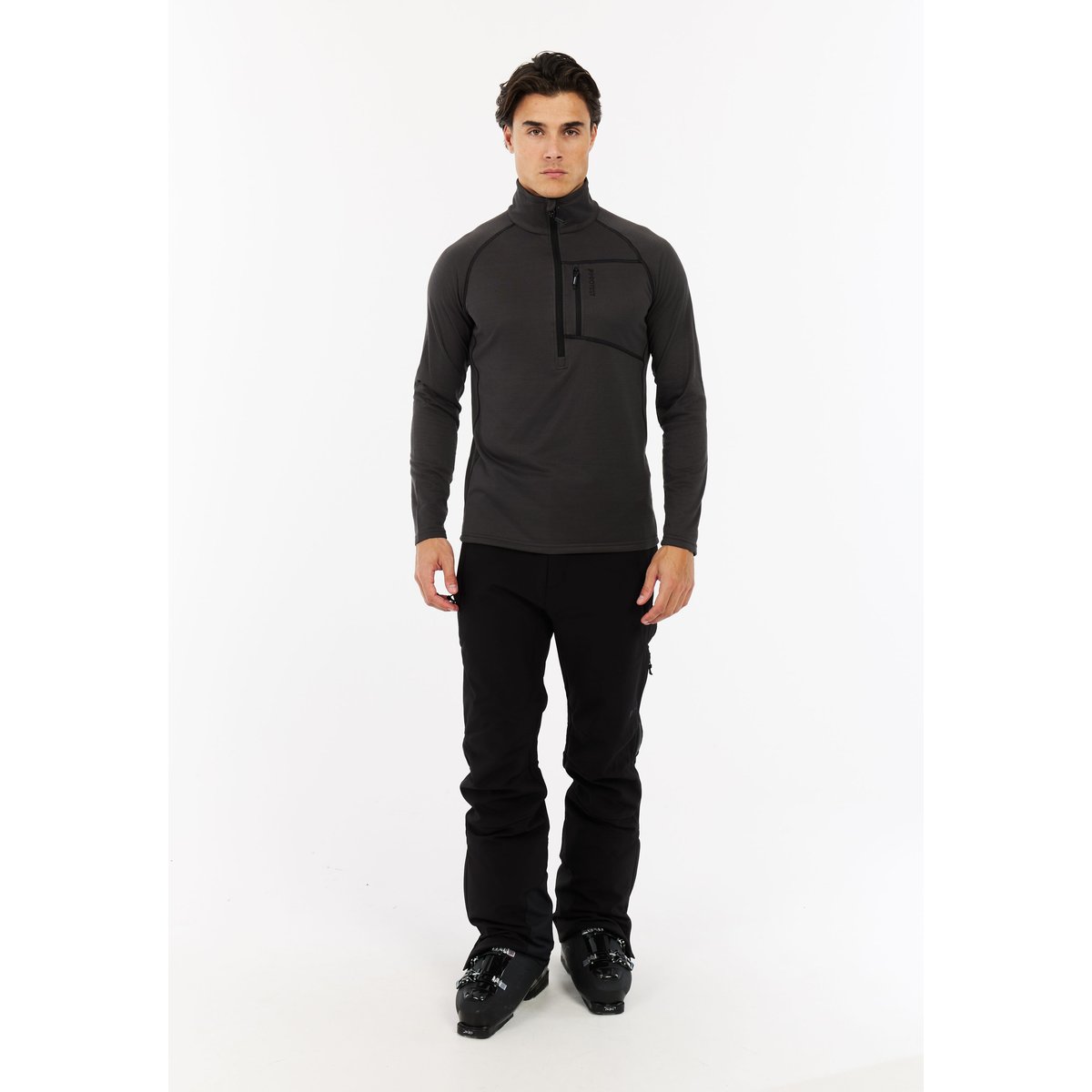 Haut 1/4 zippé PRTREKODY deep grey, PROTEST