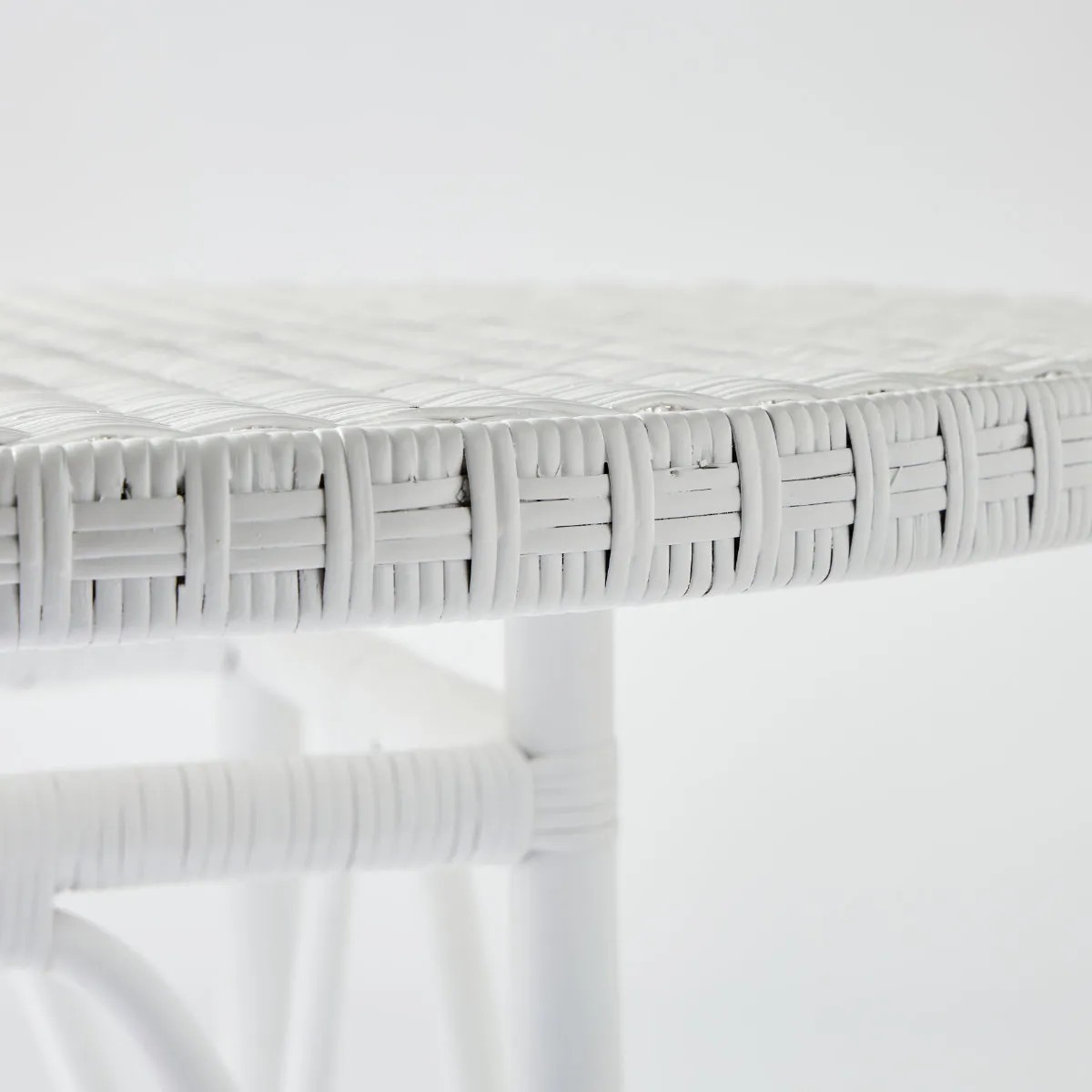 Table en rotin PRIMAVERA blanc, KOK