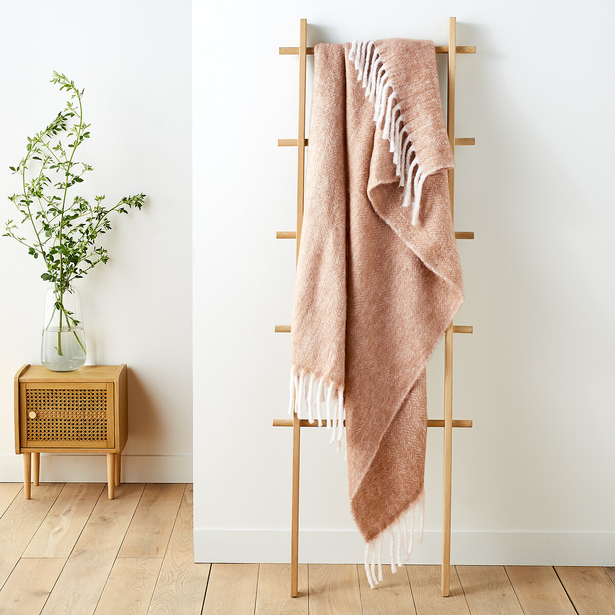 Plaid chevrons, Basalm café au lait, LA REDOUTE INTERIEURS