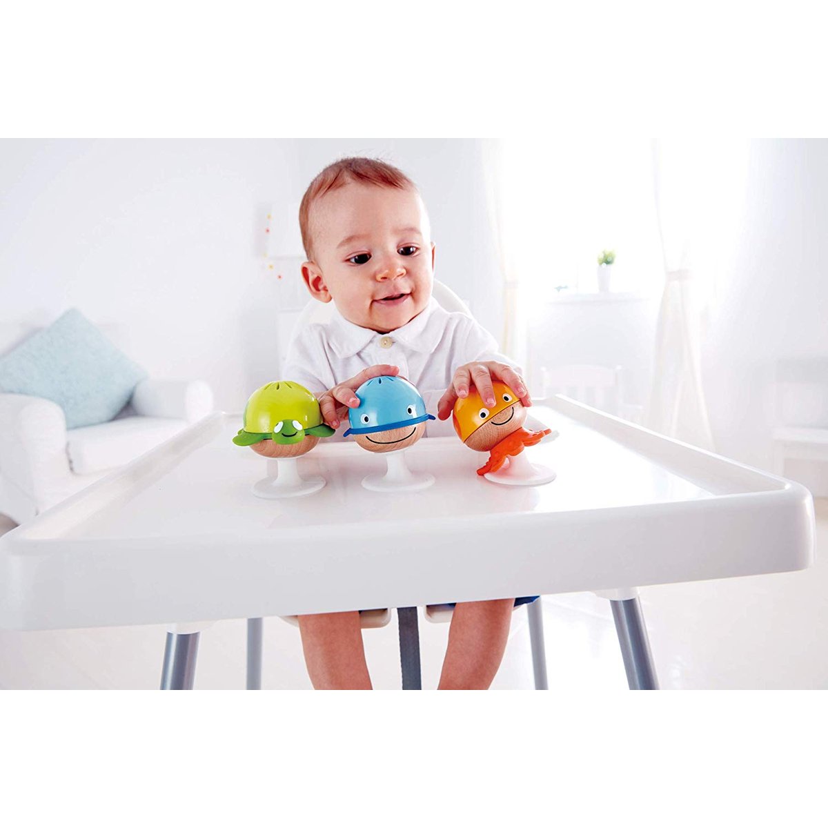 Hochets animaux marins orange, HAPE TOYS