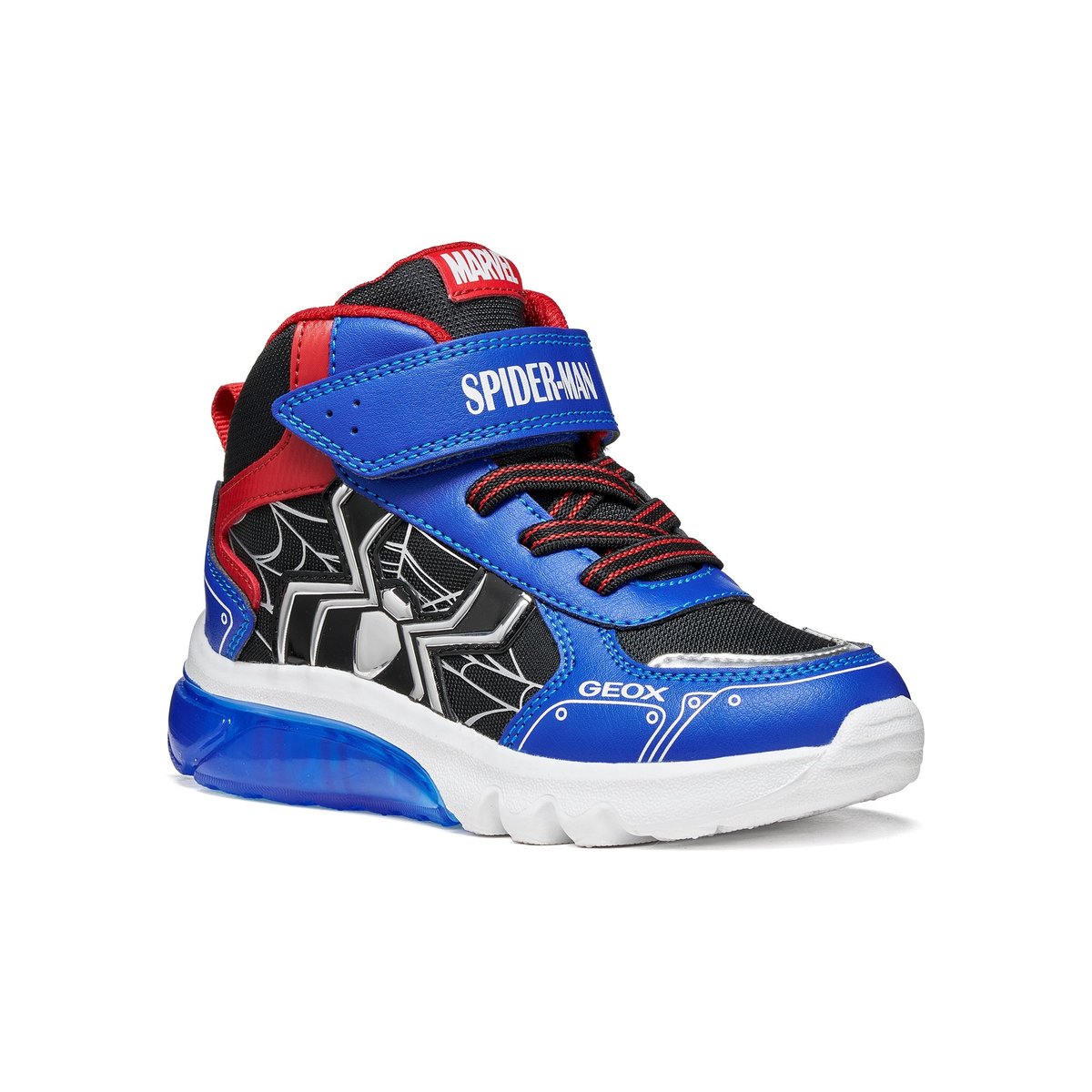 Baskets J CIBERDRON noir/bleu roi, GEOX