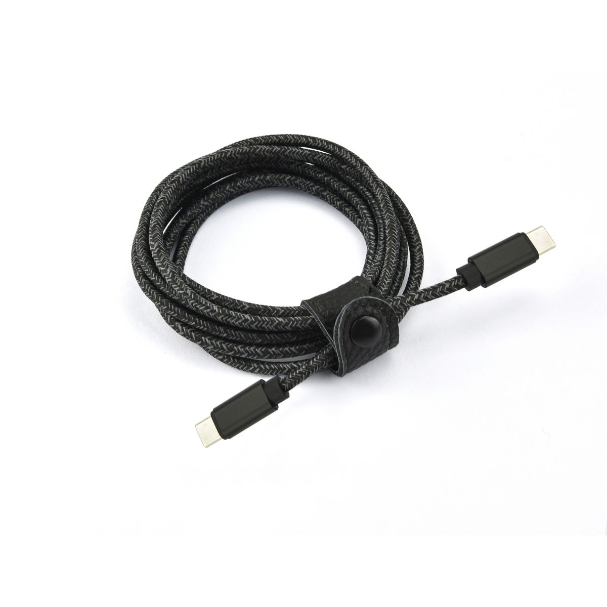 Câble USB C vers USB-C 2M Noir compatible iPhone 17 16 15 Pro Max et Samsung Galaxy S25 S24 Ultra couleur unique, ADEQWAT