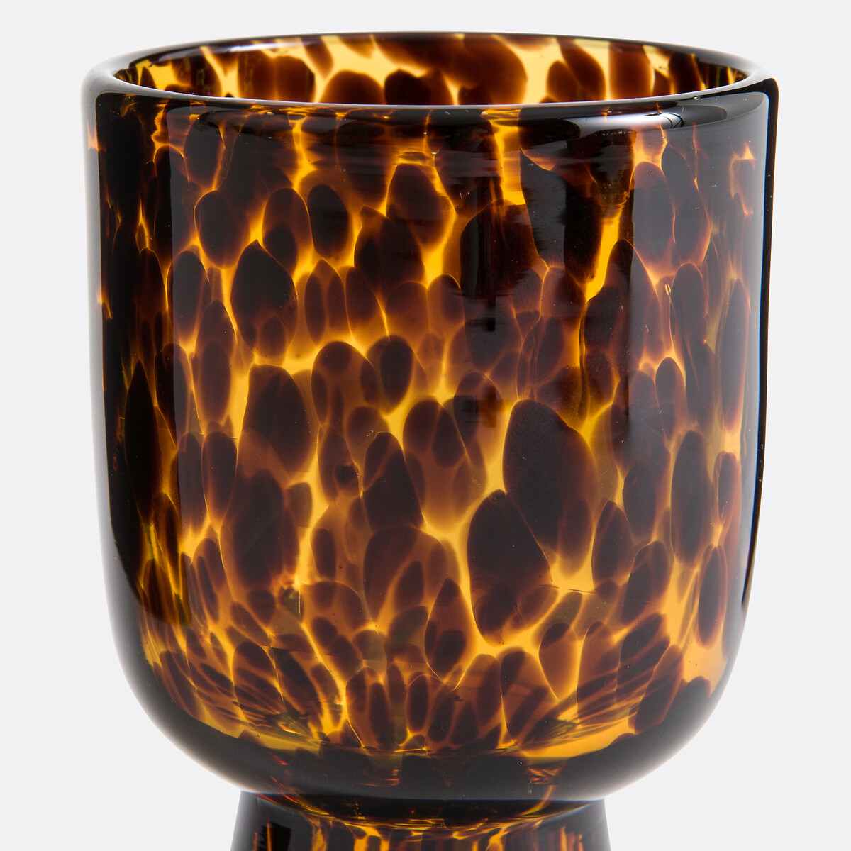 Lot de 6 verres à pied en verre ambré, Fauvita marron, LA REDOUTE INTERIEURS