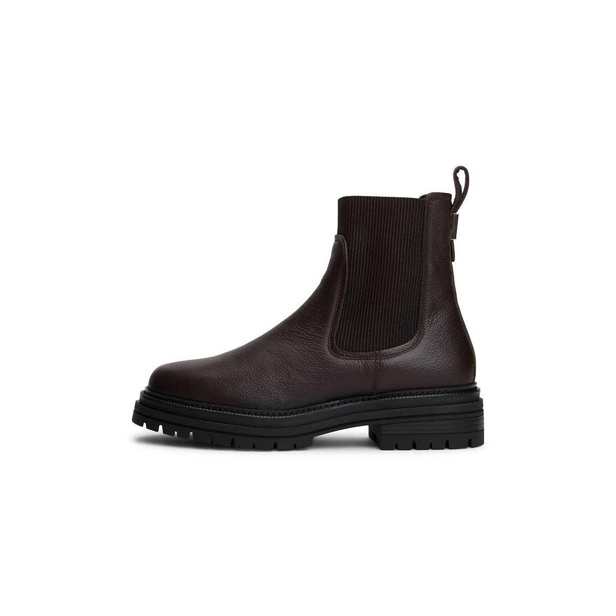 Bottines chelsea en cuir marron, TOMMY HILFIGER