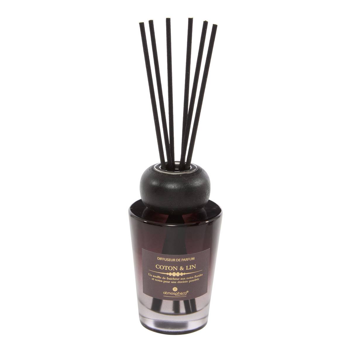 Coffret senteur bougie et diffuseur en verre ALMA marron, ATMOSPHERA