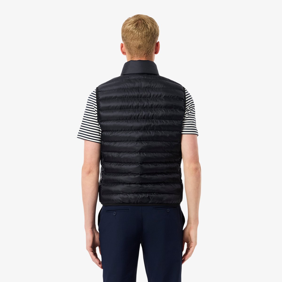 Doudoune sans manche déperlante bleu-hde, LACOSTE