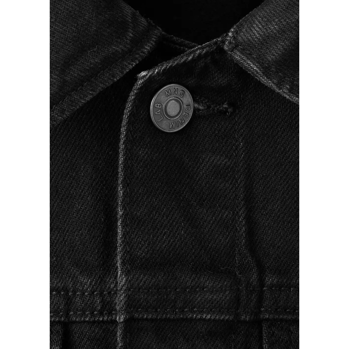 Blouson en jean black denim, MANGO KIDS