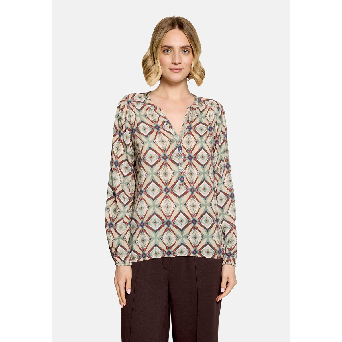 Blouse casual à motifs nature/brown, CARTOON