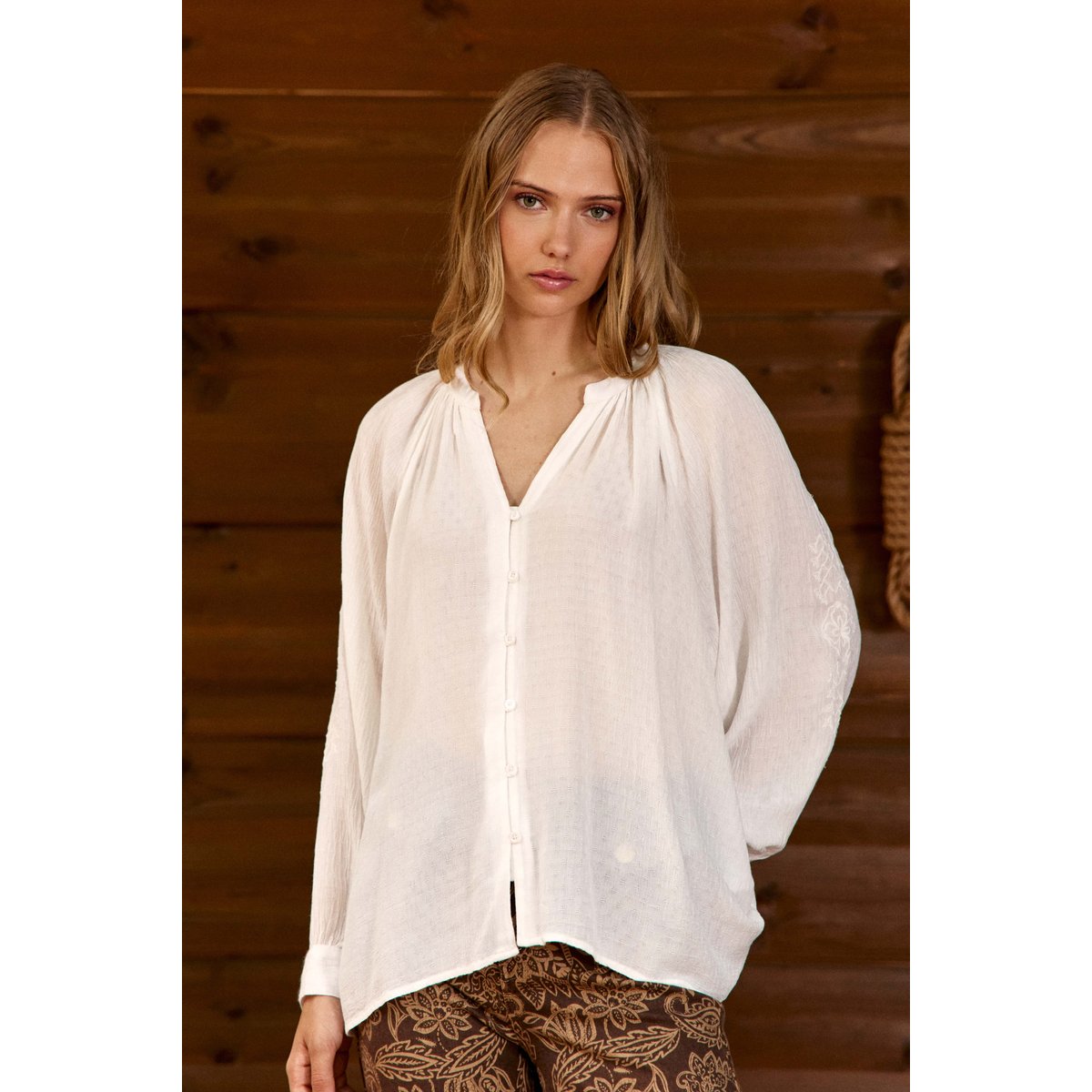 BLOUSE uni BEXLEY 11-ecru, LA PETITE ETOILE