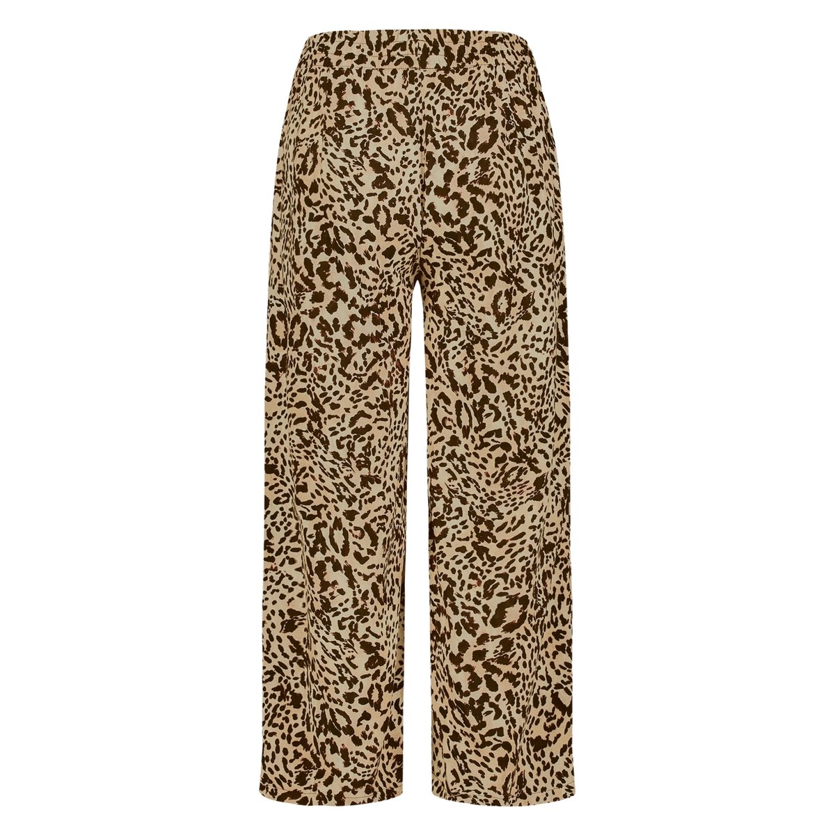 Pantalon en toile mit leoprint beige/brown, ZERO