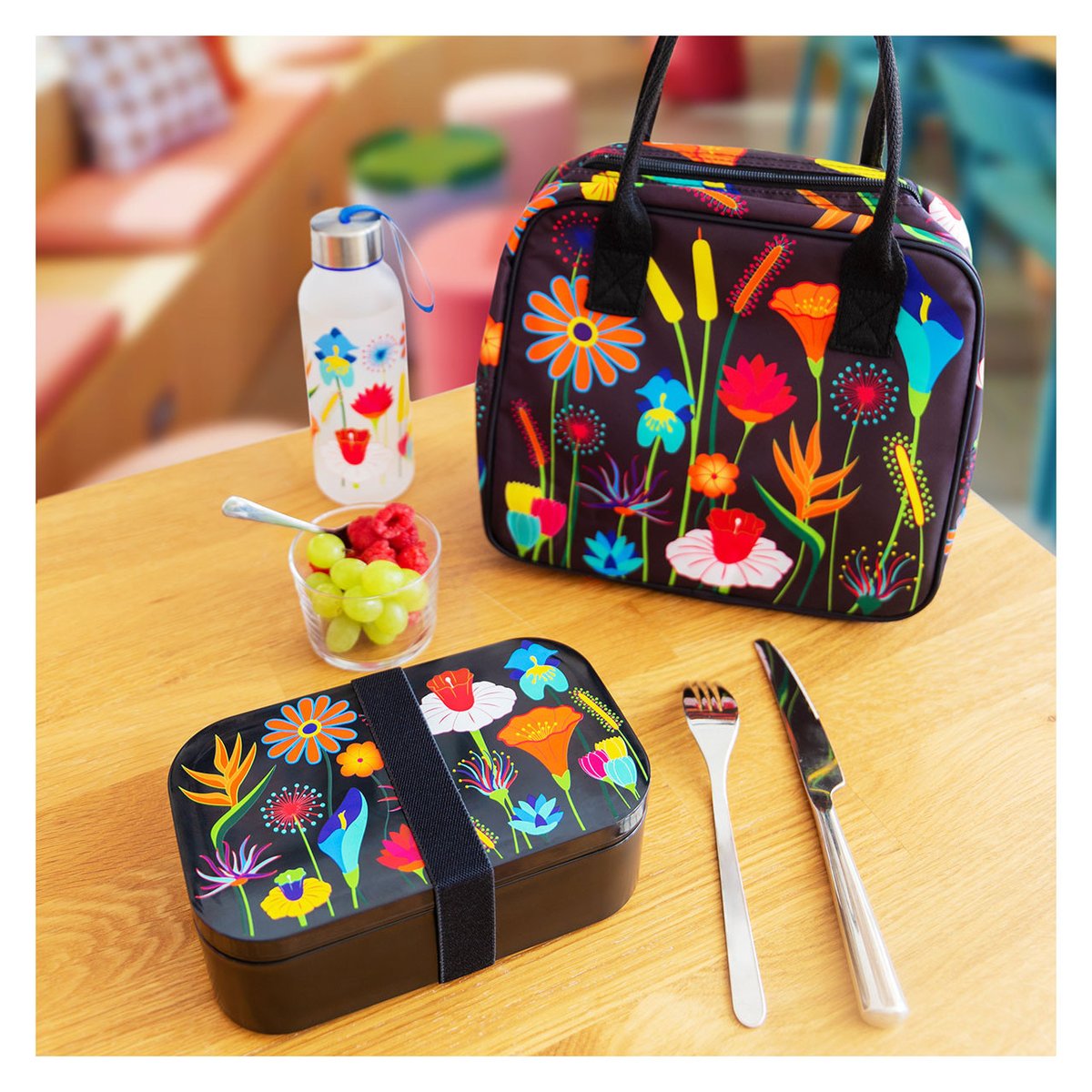 Lunch bag isotherme Delice Bag jardin fleuri, PYLONES
