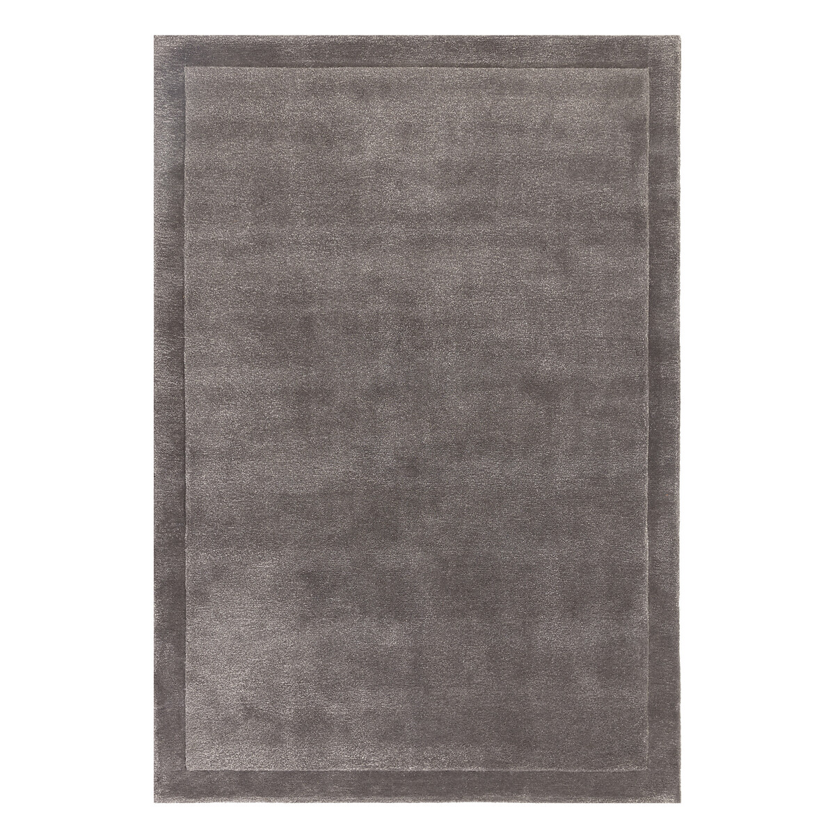 Contemporary Hand Carved Border Rug charcoal, ÉDITÉ