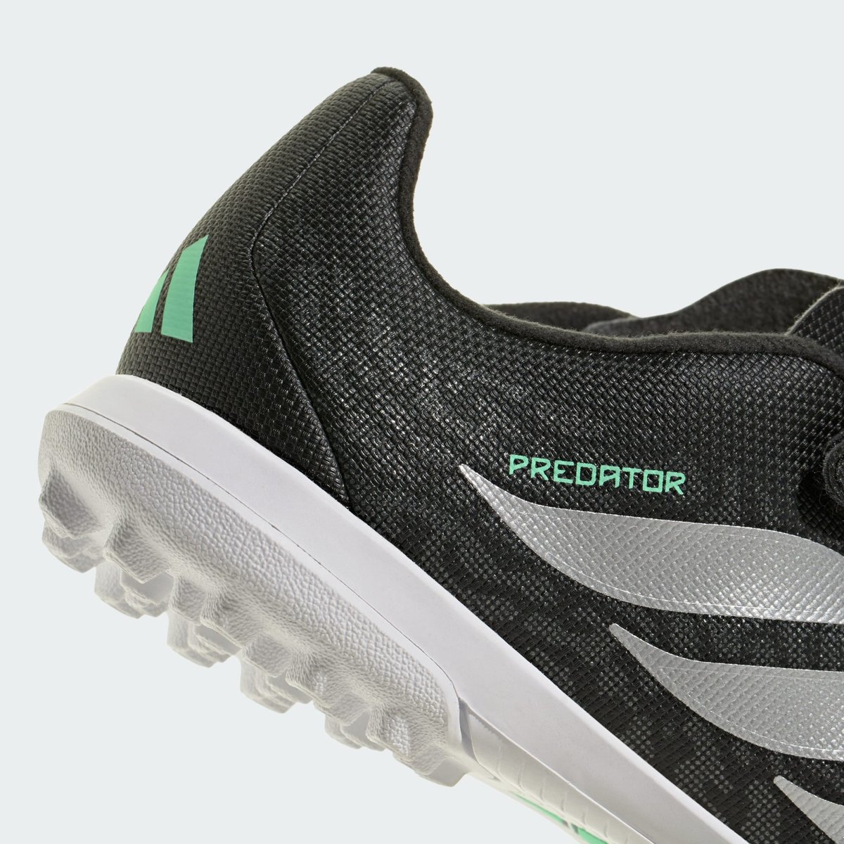 Chaussure De Football Fermeture Par Scratch Predator Club Turf Enfants core black / silver metallic / pulse mint, adidas Performance