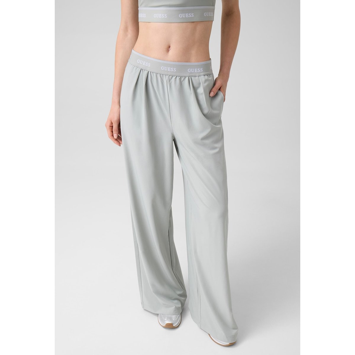 Pantalons De Survêtement À Coupe Décontractée vert, GUESS